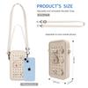 Smartphone Silikon Schulter Silikon DIY Silikon Silikon Smartphone Schultertasche Beutel, Tasche, Beutel, Tasche, Tasche, (Beige)