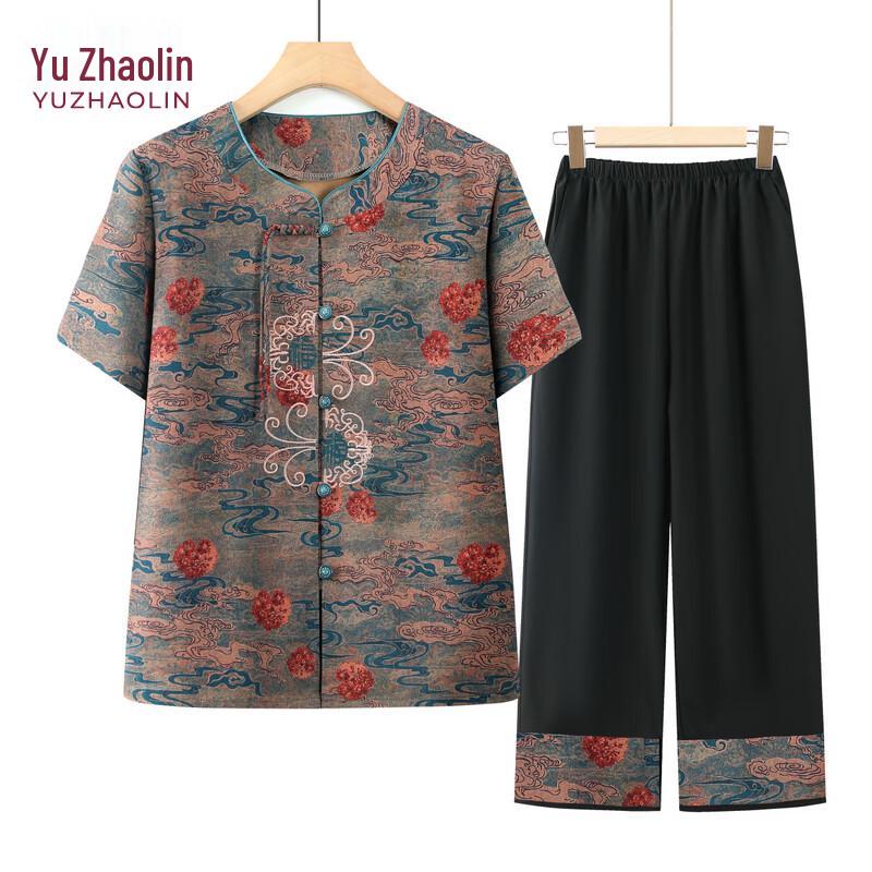 YUZHAOLIN Новый китайский стиль Абстрактный повседневный набор XL