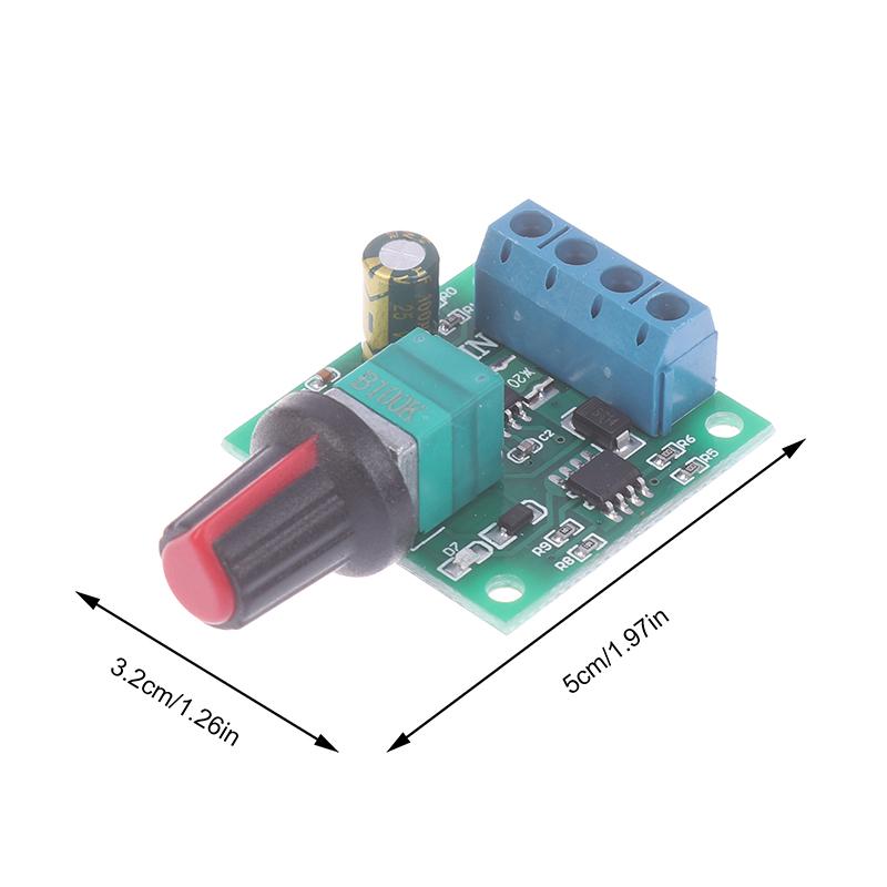DC 1.8V 3V 5V 6V 12V 2A 1803Bk PWM Regulátor otáček motoru Nízkonapěťový Regulátor otáček motoru Spínač PWM Nastavitelný Hnací modul