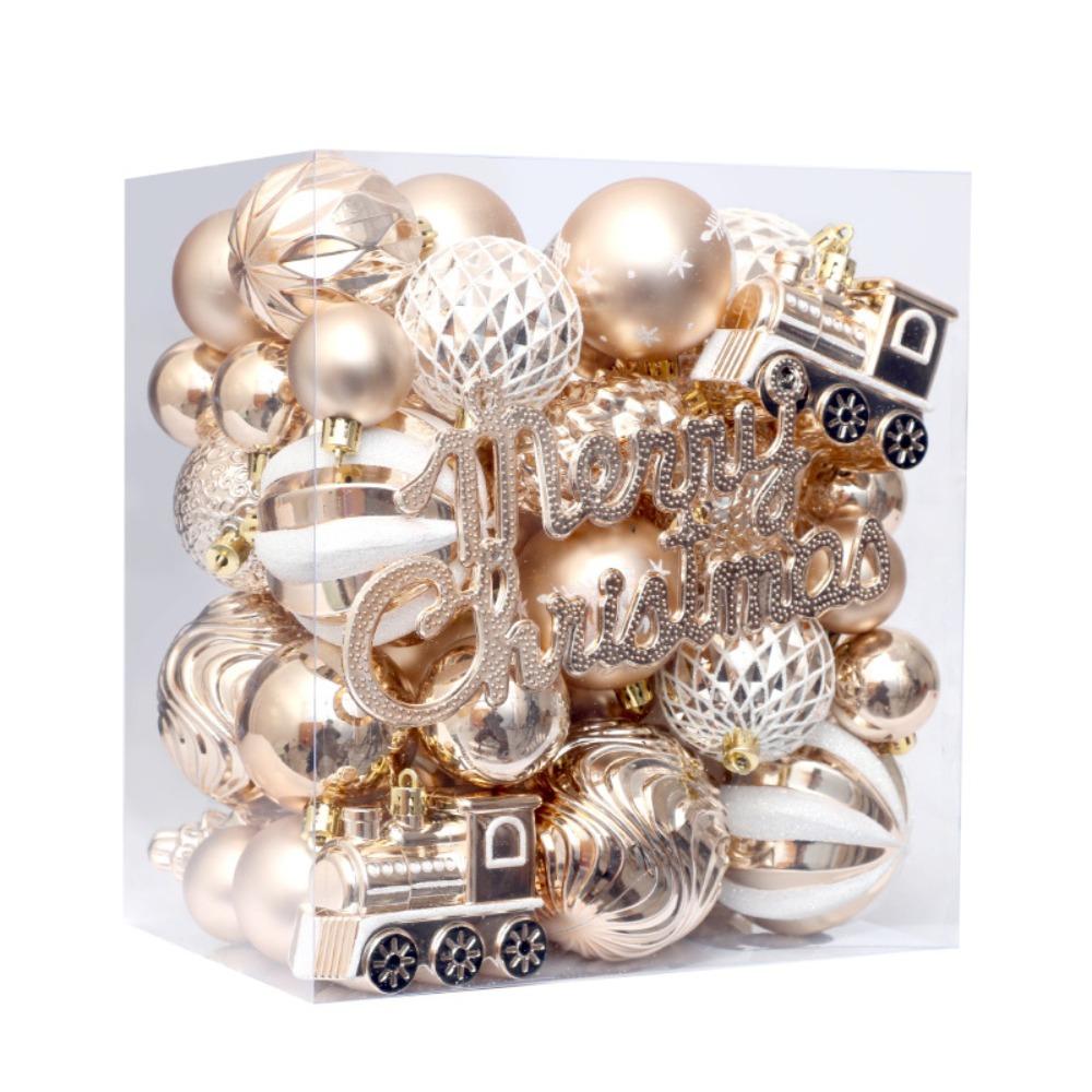 65pcs Delicate Christmas Tree Decoration Pendant Shatterproof Hanging Ornament  Party