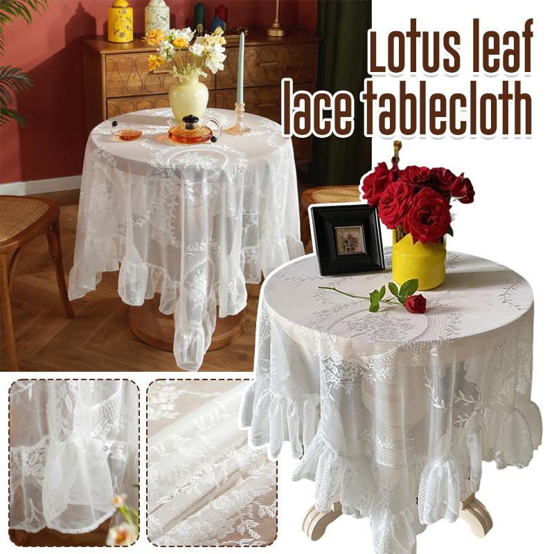 Retro Lace Tablecloth French Style Coffee Table Cloth Bedside TableCover Wedding Party Dining Home Decor Picnic Background Cloth