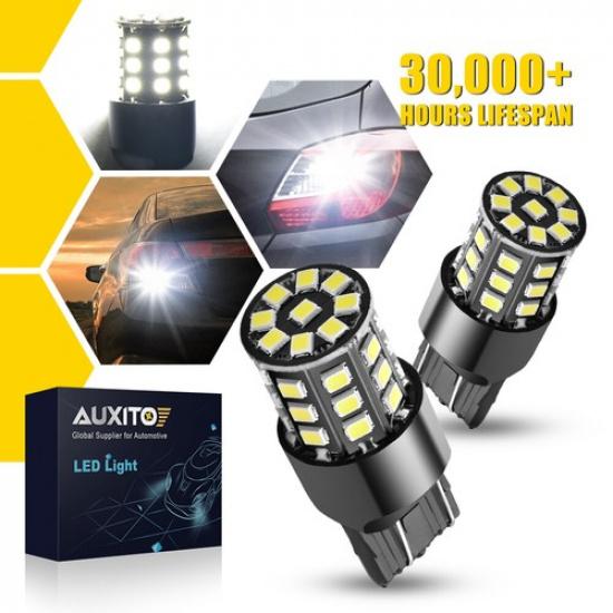 2x AUXITO 7443 7440 LED White Reverse Stop Break Turn Signal Parking Light Bulbs