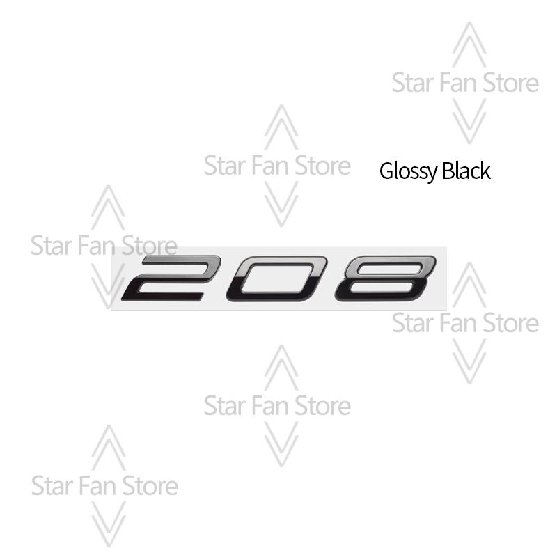 HRUC6 Metalowe Do Nowego Peugeot 308 208 508 Emblemat z Logo Naklejki 3D Emblemat Błotnika Naklejka Akcesoria Samochodowe Dekoracja Litery Stylizacja Samochodu