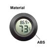 1 Stück LCD Digitales Thermometer Hygrometer für Kühlschrank Gefrierschrank Reptil Rund Einbau Temperaturtester