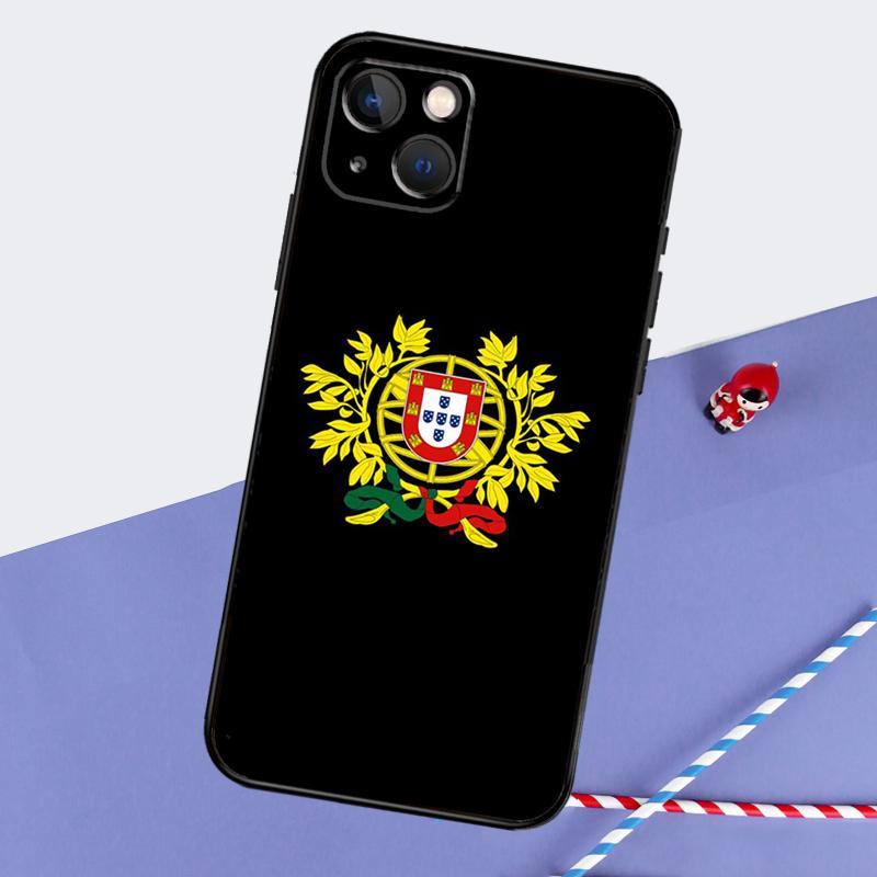 Portugal Flag Phone Case For iPhone 16 15 Pro Max 12 13 Mini 11 14 Pro Max XR 16 15 Plus 16e Cover Coque