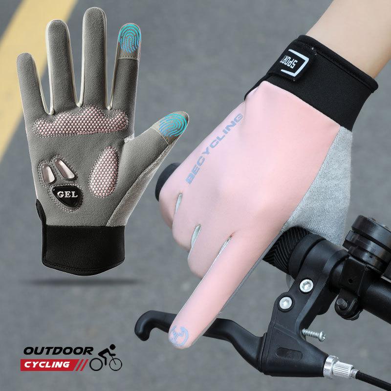 

Велоперчатки для мужчин Осенью и Зимой для занятий спортом на открытом воздухе, Велоспорт, Плюс Бархатные Теплые Ветрозащитные Водонепроницаемые Перчатки с Сенсорным Экраном, Защищающие от Холода One size