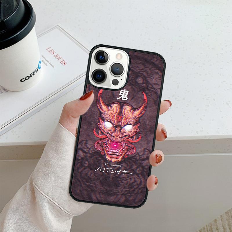 Hannya Demon Oni Phone Case For iPhone 17 Air 16 pro max 15 14 plus 12 13 Shell Cover coque