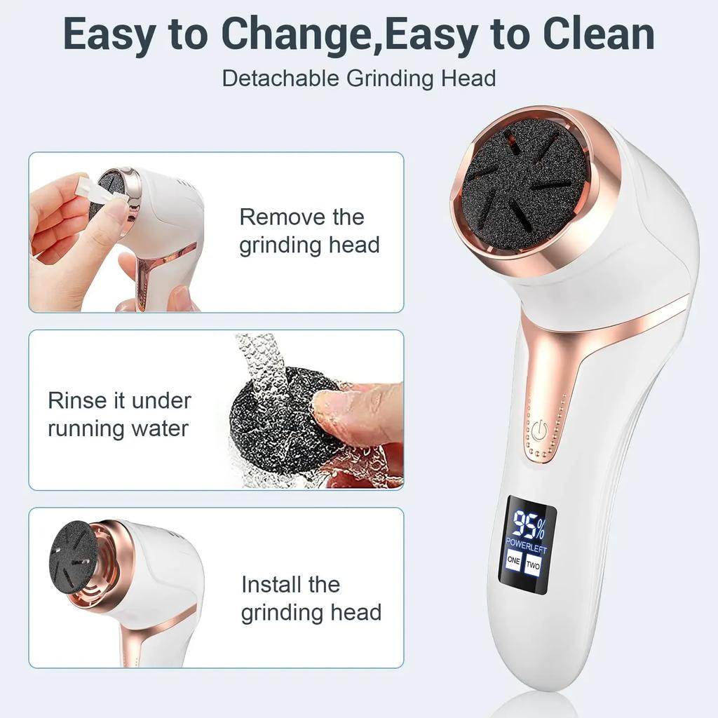 Electric Foot Grinder Multifunctional Foot Therapy Machine Foot Care Dead Skin Removal Rechargeable Foot Repair Foot Care Tool