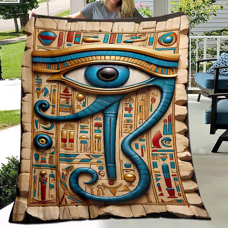 

1PC Ancient Egyptian murals, Vikings, Anubis blanket, all season lightweight home office outdoor nap multifunctional blanket 80cm x 120cm
