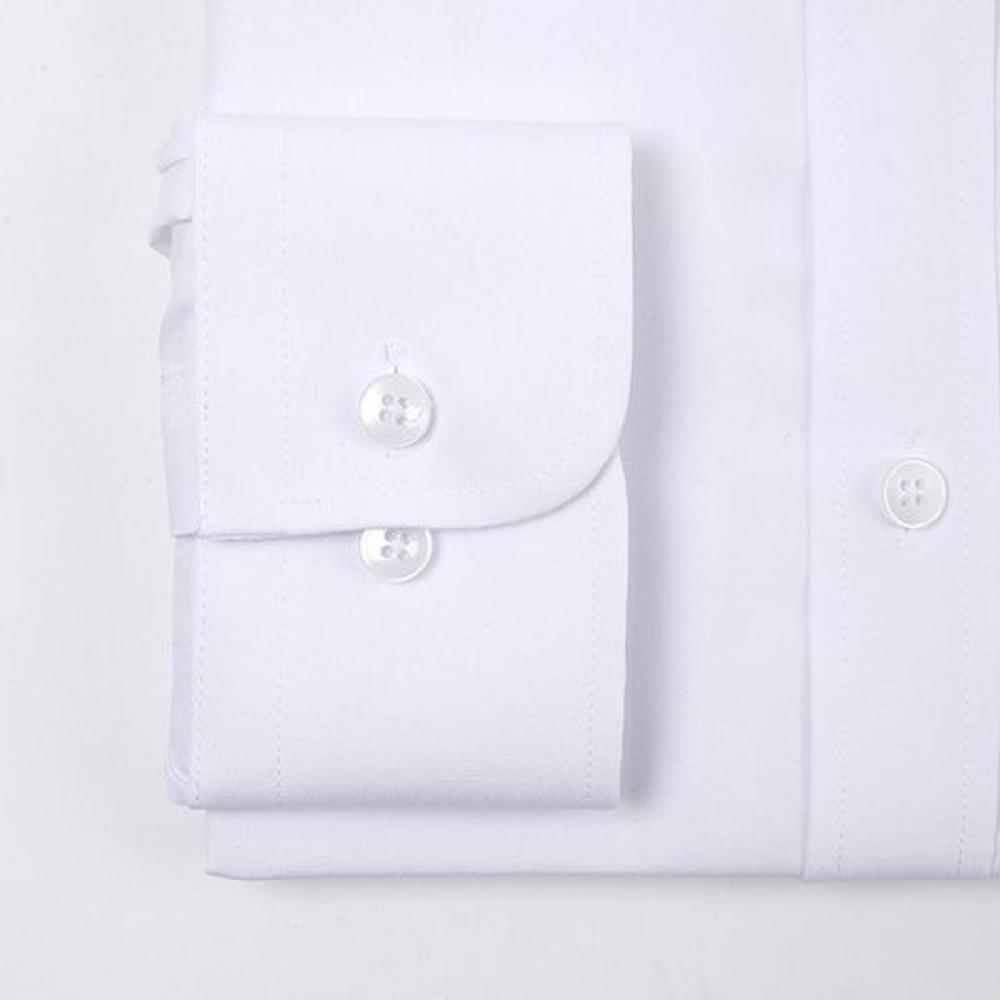 Renoma Wrinkle Free Pocketless Comfortable Modal Filafil Stretch White Long Sleeve Shirt Rzrsg0002 Wh