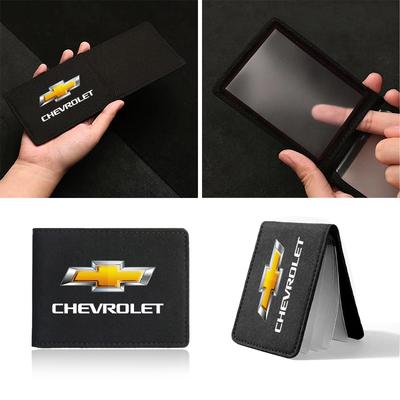 Auto Driver License Bag Credit Card Bag ID Business Card Car Goods For Chevrolet Cruze Sail Onix Corsa Aveo Captiva Sonic Spark S10 Tracker