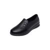 Antypoślizgowe Buty Robocze Damskie Czarne Płaskie Stopy Matka Buty Robocze Kuchenne Wodoodporne Buty Miękka Skóra Miękka Podeszwa Damskie Pojedyncze Buty