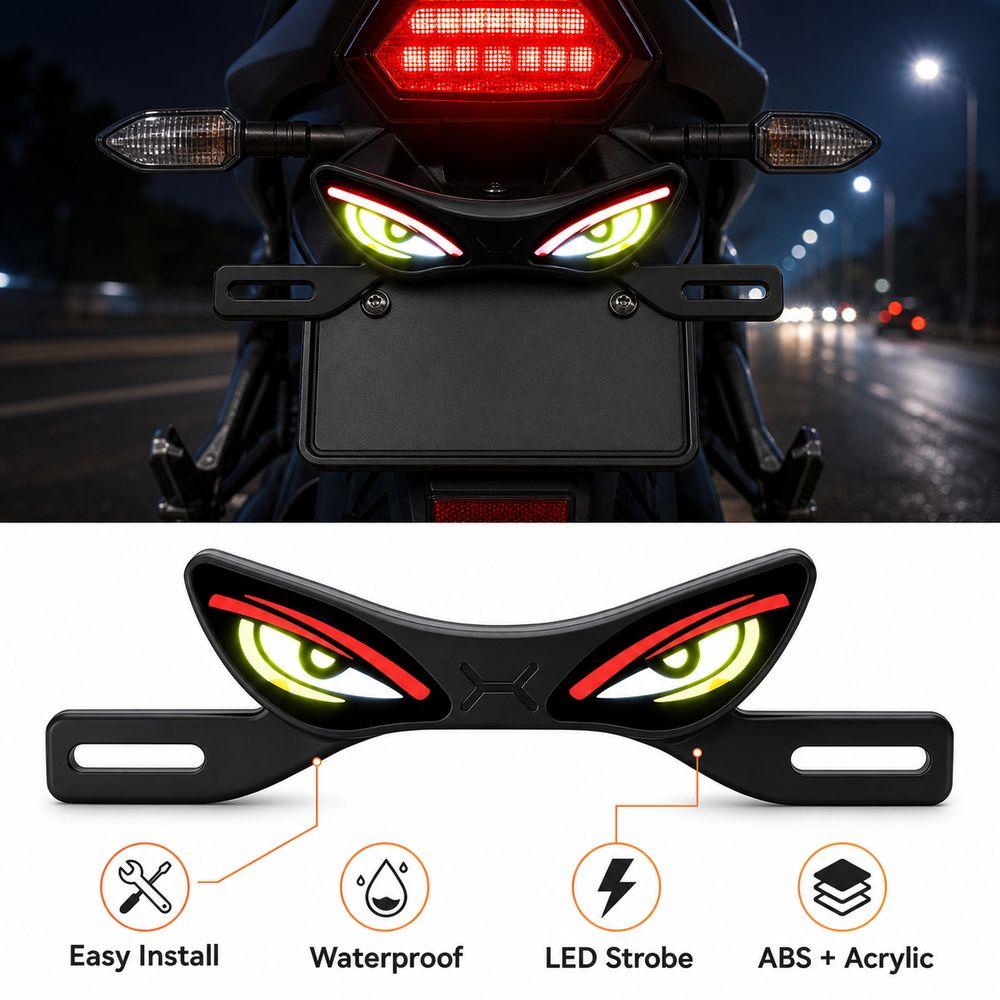 Strobe Mode Motorcycle Led Demon Eye Light Eye Turn Signal Light Car Decorative Tool