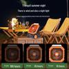 Portable USB Solar Camping Fan: Strong Wind for Outdoor, Fishing & Tent Use