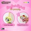 Heart-Shaped Powerpuff Girls Tsundere Squeaky Plush Keychain - Press to Make BB Sound