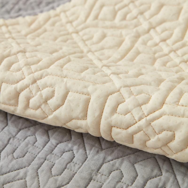 Four Seasons Universal Pure Cotton Fabric Sofa Cushion Non-Slip Simple Modern Embroidered Sofa Cover Backrest Cover Cloth Cover