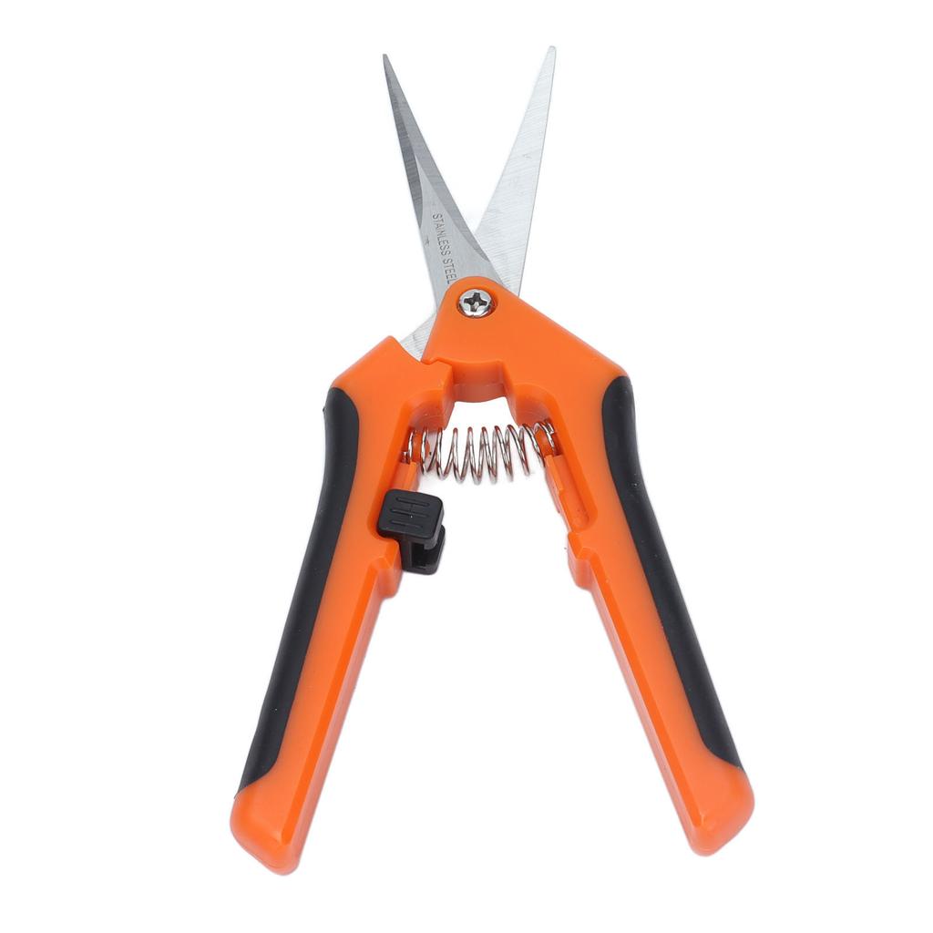 Garden Shrs 6.5in Spring Load Reduce Fatigue Comfortable Grip Safe Secure Garden Scissors