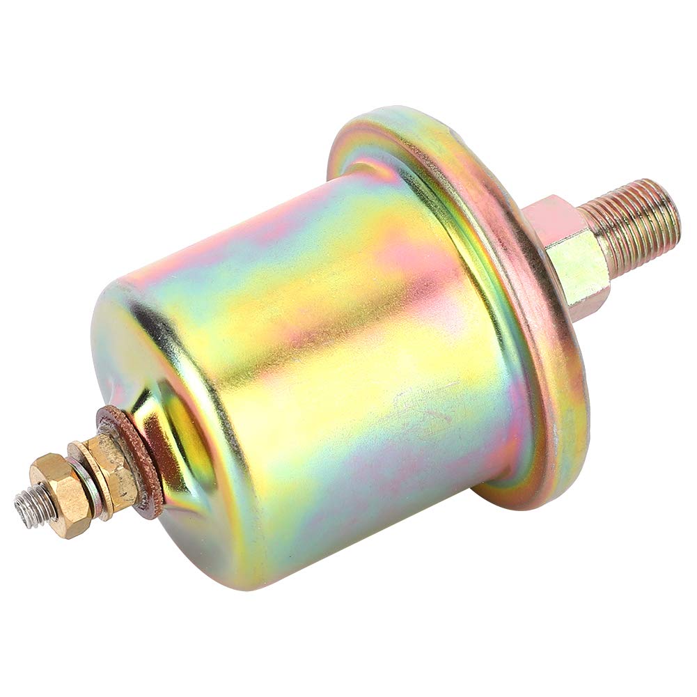 Oil Pressure Sender Sensor 0 to 100psi Auto Replacement Car Engine Oil Pressure Sensor 3015237 1Pin Head Switch 1/8NPT Thread for Industrial &