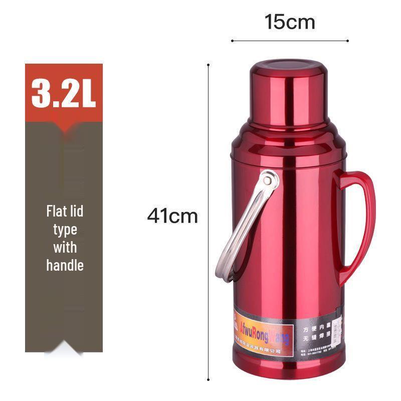 Large Capacity Stainless Steel Insulated Water Bottle - Hot/Cold Thermos Flask