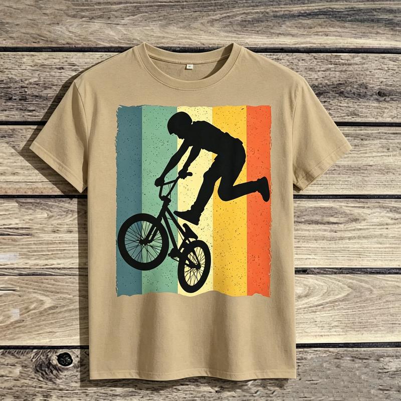 Best Awesome Cool Retro Vintage BMX Bike Racing Riders Graphic TShirt for Unisex Unisex Boys Cotton Casual Summer Streetwear Gift