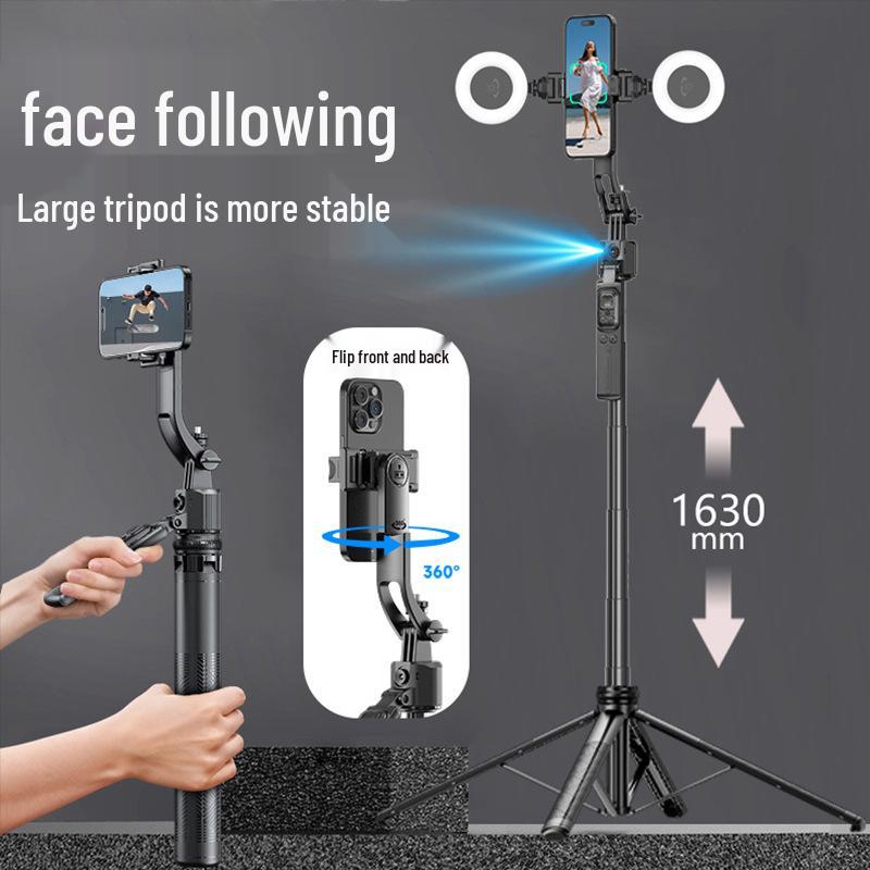 C17 AI Face Tracking Selfie Stick: Mobile Phone Stand, Desktop Tripod, Handheld Selfie Stick, Floor Tracking.