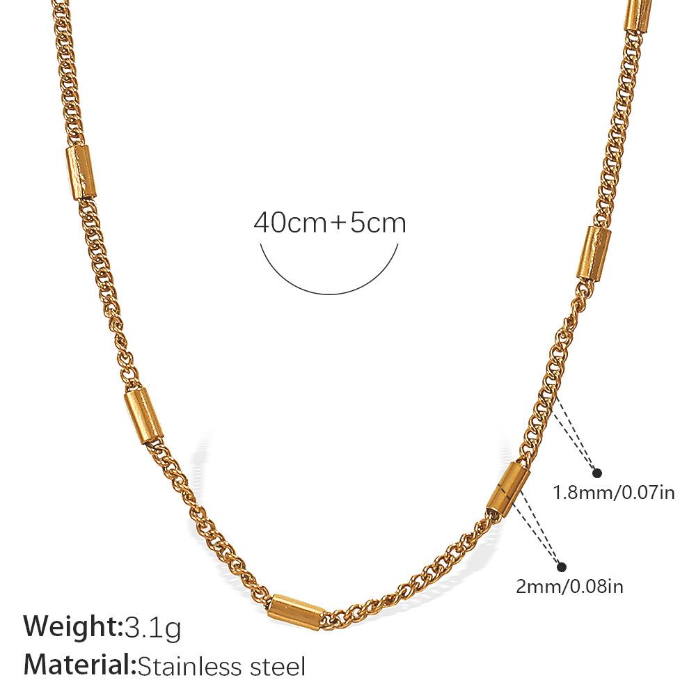 Vielseitig Und Vielfältig Kette Schlangenknochen Geprägt Kettenstil Halskette Verdrehte Kette Edelstahl Vergoldet Personalisiert Frau