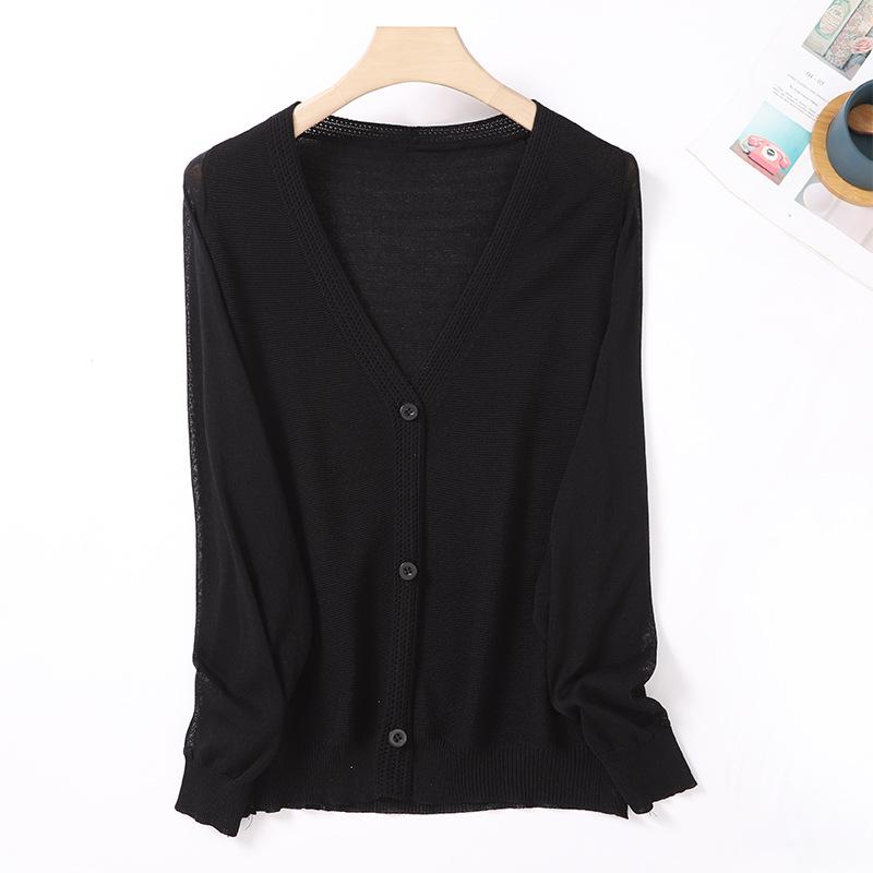 

Новый летний вязаный кардиган в литературном стиле и с ароматом свежего белья, с V-образным вырезом, однотонный, свободного кроя, с длинными рукавами, женский кардиган XXL