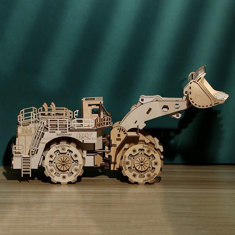 Образовательная 3D деревянная головоломка  Вилочный погрузчик