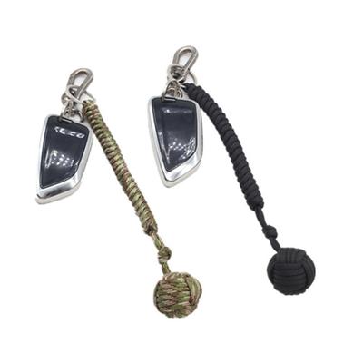 Schirmseil Bergsteigerkette Schlüsselanhänger Siebenkerniges Schirmseil Handgewebter Schlüsselanhänger