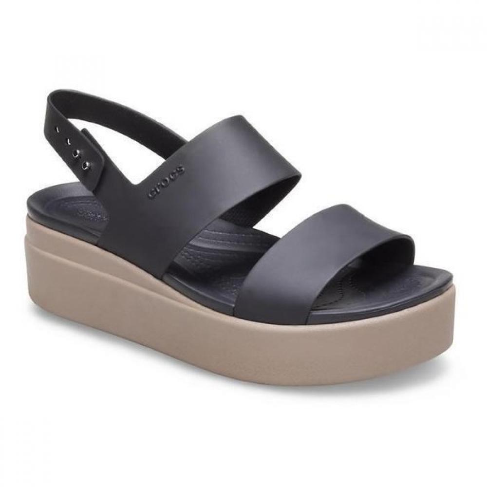 

Crocs Brooklyn Low Wedge 206453 Black Mushroom 07h/W5 (220)