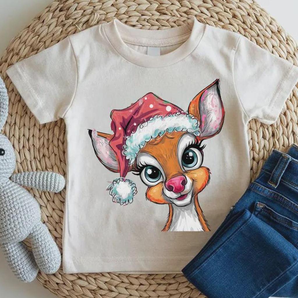 Cute Christmas Reindeer Baby Bodysuit | Festive Holiday Fawn Bodysuit | Adorable Winter Deer Infant Jumpsuit | Newborn Christmas Outfit
