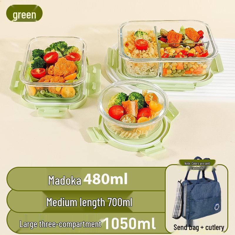 Ruhan Microwaveable Glass Food Container Set