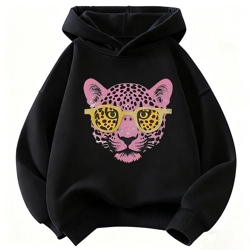 Fashion Tiger Printed Graphic Hoodie Kids Children's Sweatshirt Hoody for Boys Girls Spring Casual Hoodies