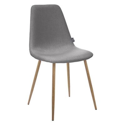 Vintage Style Chair "Marylin" with Metal Legs Imitation Beech Atmosphera - Dark Gray