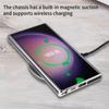 For Samsung Galaxy S23 Ultra Magnetic Case PU Leather Back Cover Compatible with MagSafe
