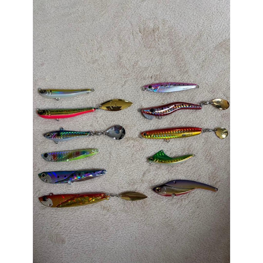 Used Final price reduction! ! Sea bass lure light shore jigging metal jig 11-piece set