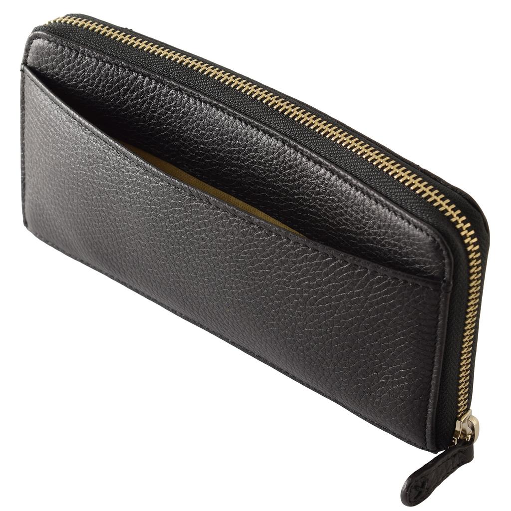 KANSAI YAMAMOTO Long Wallet with Coin Genuine Women's Purse, Leather, MJ-4508 (Orange)