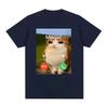 2026 Meowl Is Calling Phone Call Meme Brainrot Funny Cat Owl TShirt Unisex Unisex Fashion Harajuku Short Sleeves Cotton Tees Unisex