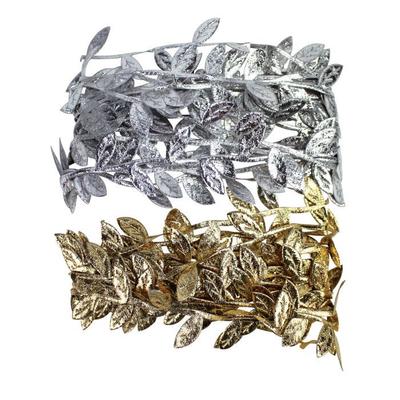 MégaCréa DIY - Satin Ribbon In the Shape of Leaves 1cm 2 Pieces