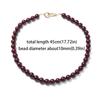 Vermilion Red Beaded Agate Choker Light Luxury Clavicular Chain Vermilion Red Beaded Necklace  Girl