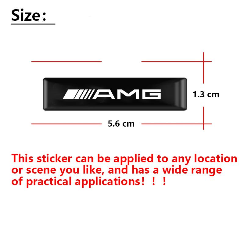 3D Epoxy Car Interior Exterior Decoration Sticker For Mercedes Benz AMG GLC W203 W206 W220 W205 W211 W212 W201 W210 W108 W168