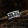 Gothic Simple  Stainless Steel Death Skull Rings for Men Women Punk Fashion Vintage Skull Cross Ring Party Jewelry Wholesale