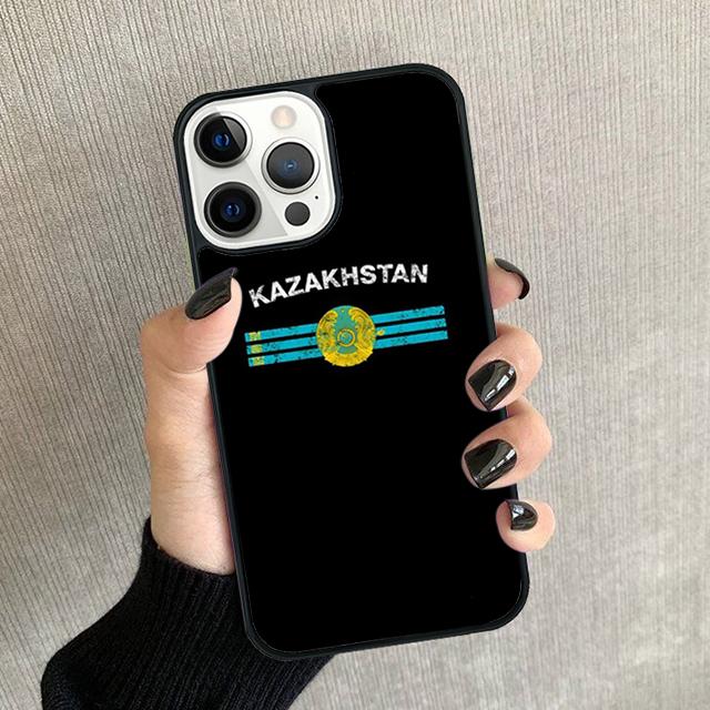 Kazakhstan Flag Phone Case For iPhone 17 Air 15 16 16e Pro Max 11 12 13 14 Cover For iPhone 17 Air Max Plus coque Fundas