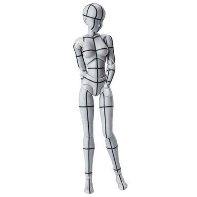 TAMASHII NATIONS S.H.Figuarts Body-chan -Drôtený model- (Šedá farba Ver.) Približne 135 mm PVC & ABS Maľovaná Pohyblivá Figúrka