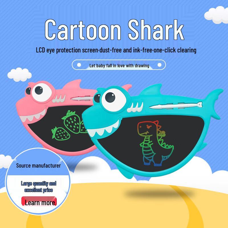 

OLOEY Shark Cartoon Kids LCD Writing Tablet