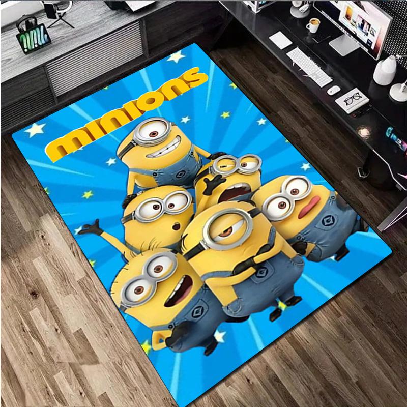 Despicable Minions Rug Carpet Office Decorative Carpet For Living Room Bedroom Door Mat Floor Rug Computer Chair Area Rug