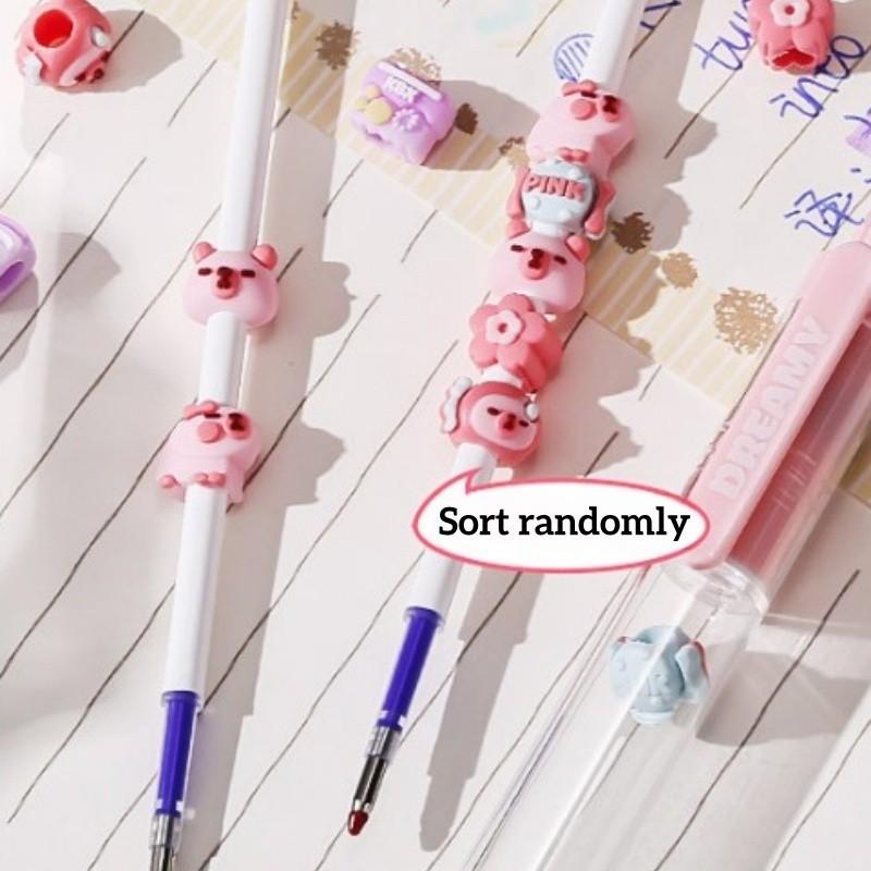 2ks Termicky smazatelná tužka Roztomilá panenka Tužka Náplň Stiskací Neutrální tužka Studentská Kombinovaná tužka Studentské Papírnictví
