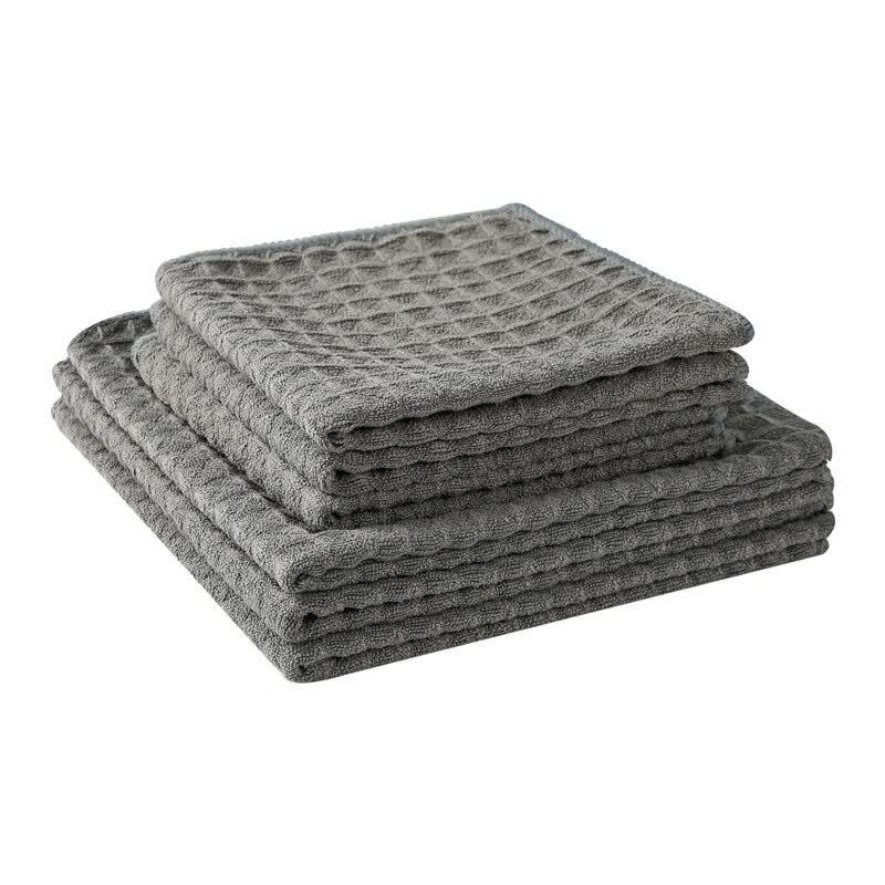 Beikelin Microfiber Waffle Weave Cleaning Cloths 5-Pack