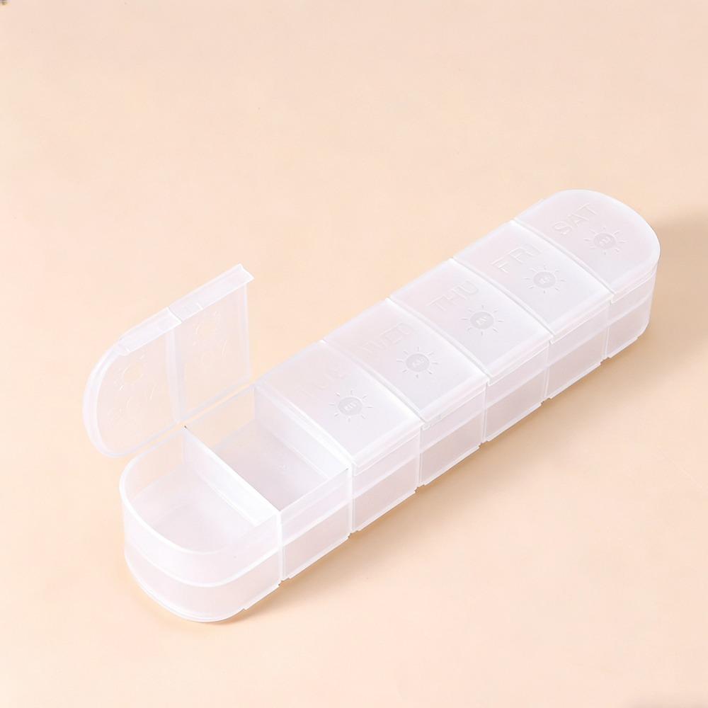 New Premuim Weekly Portable Pill Box Case Storage Organizer Container 7 Days Twice A Day 14 Grids for Vitamin Medicine Fish Oils