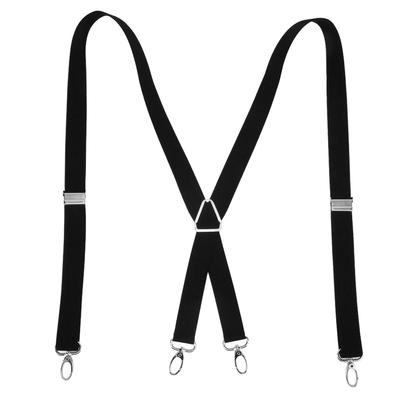 Erkek Askıları Ayarlanabilir Esnek 2.5x110cm/1.0x43.3in Rahat Uyum 4 Metal Tokalı Pantolon